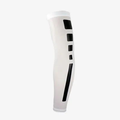 White A 1 шт. высокоэластичные спортивные рукава для баскетбола, фитнеса, бега, компрессионные дышащие противоскользящие Налокотники - Цвет: White A