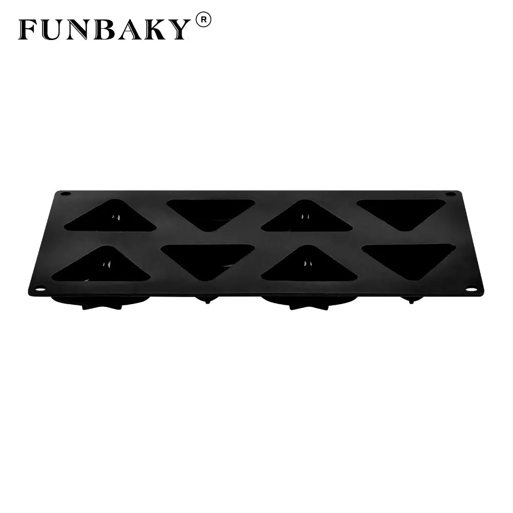 

FUNBAKY NEW 8 Cavity Triangle Silicone Cake Mold For Baking Decorating Tools Mousse Dessert Jelly Moulds Forms