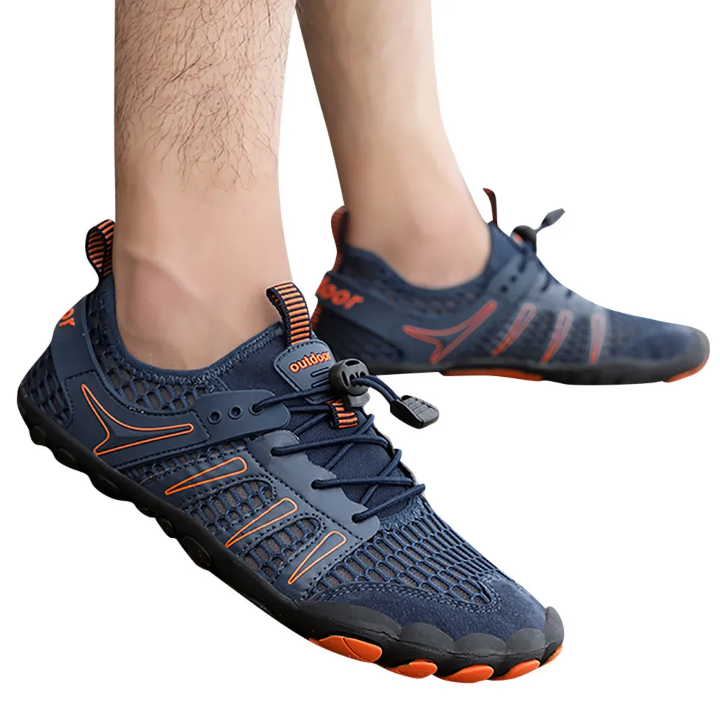 Men Barefoot Five Fingers Shoes Summer Water Shoes for Men Outdoor Lightweight Men Shoes Fitness Sports Sneakers#N