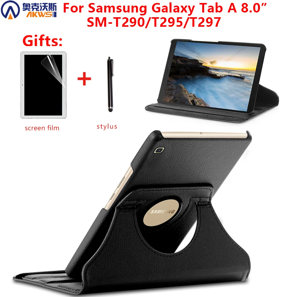 Чехол с поворотом на 360 градусов для Samsung Galaxy Tab a 8 0 SM T295 T290 T297 чехол подставка A 2019