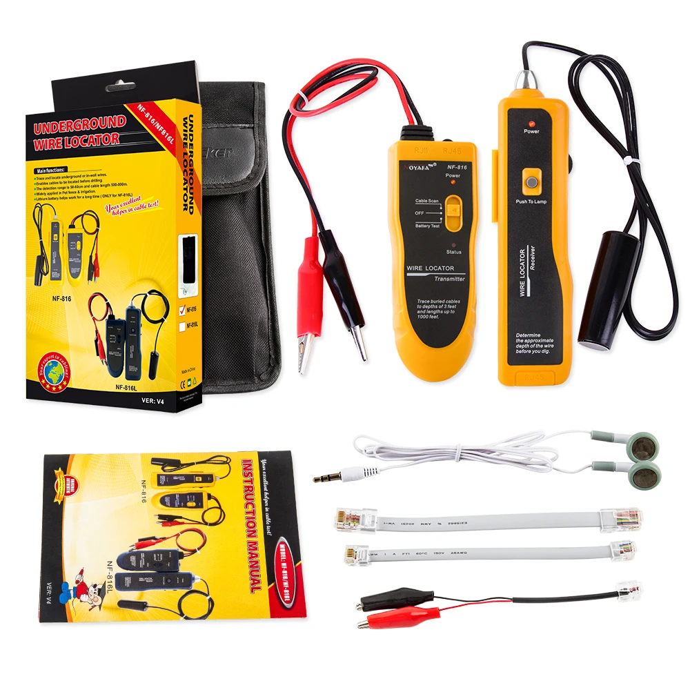 

NOYAFA-NF-816 Underground Cable Locator, Cable Locator, CATV Network Locator, Coaxial Tracker