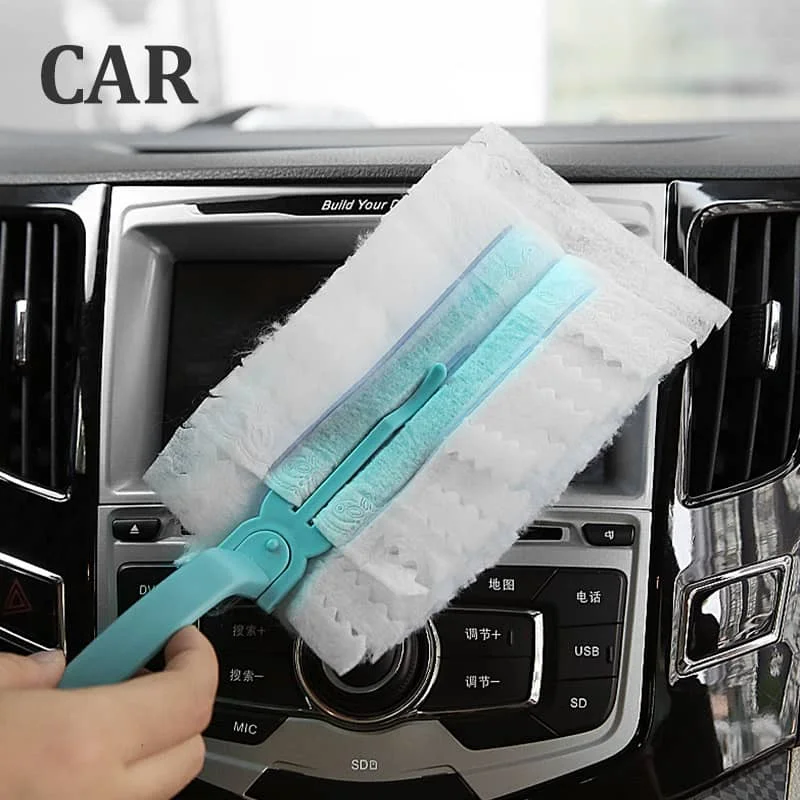 

2020 Adjustable Microfiber Dusting Brush Extend Stretch Feather Home Duster Air-condition Car Furniture Household Cleaning Brush