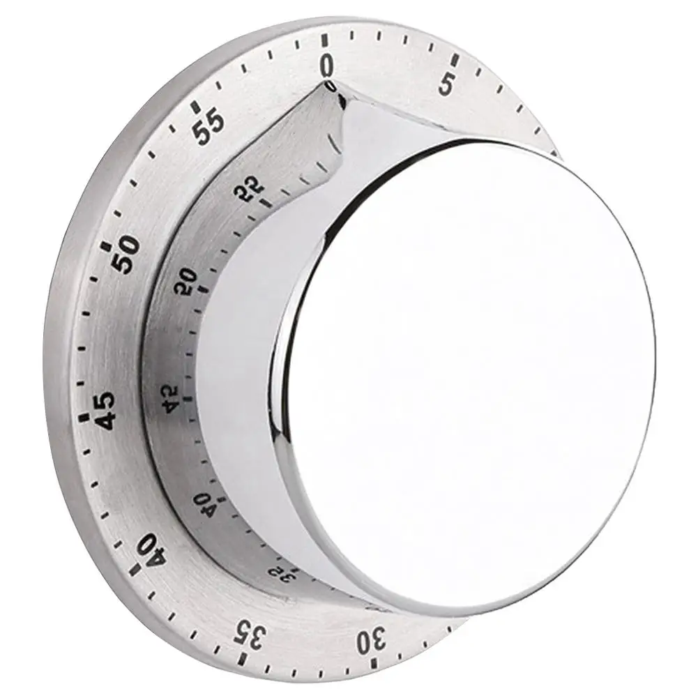 

Stainless Steel Kitchen Timer Body Mechanical Timer Alarm Cooking Countdown Clock 60 Minutes Kitchen Timer Cooking Tool
