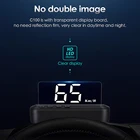 Автомобильное Зеркало HUD, индикатор на лобовом стекле, датчик OBDII, проектор, сигнализация о превышении скорости, Отображение температуры воды, спидометр