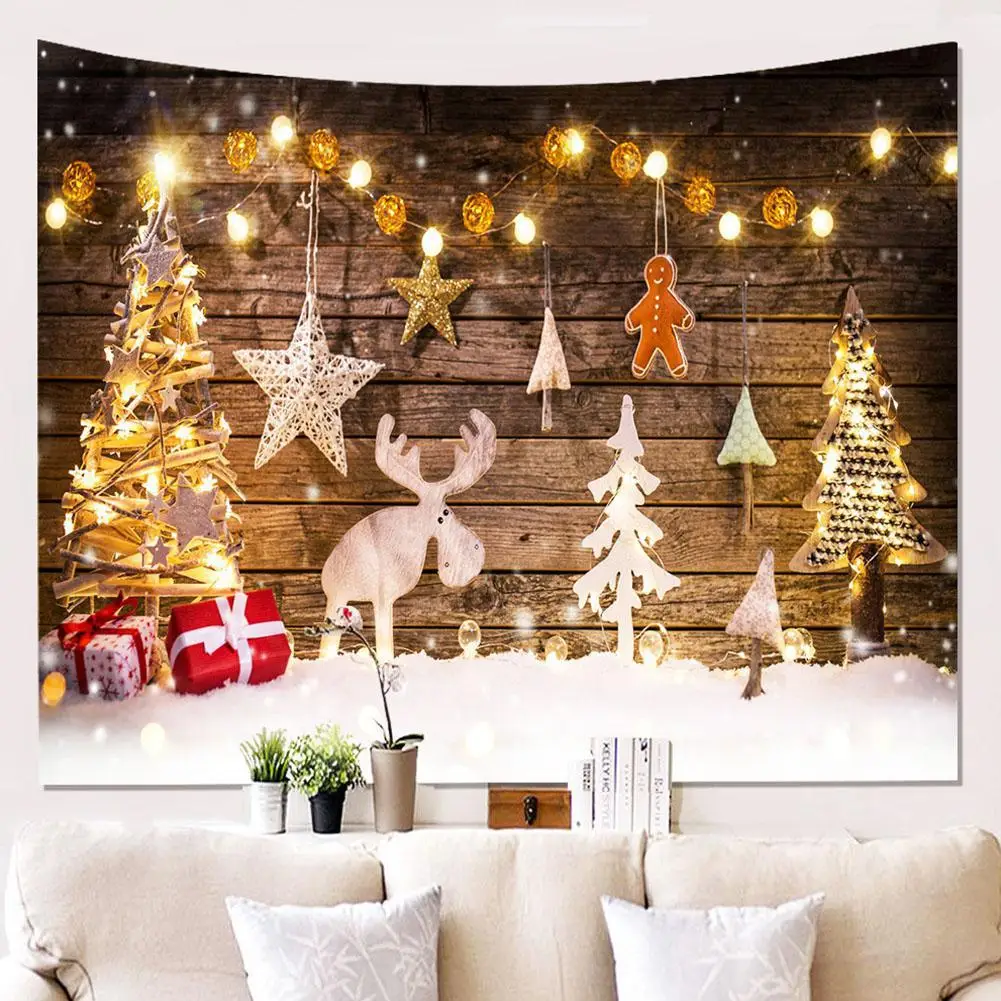 Рождественский настенный гобелен для дома спальни фон декоративная