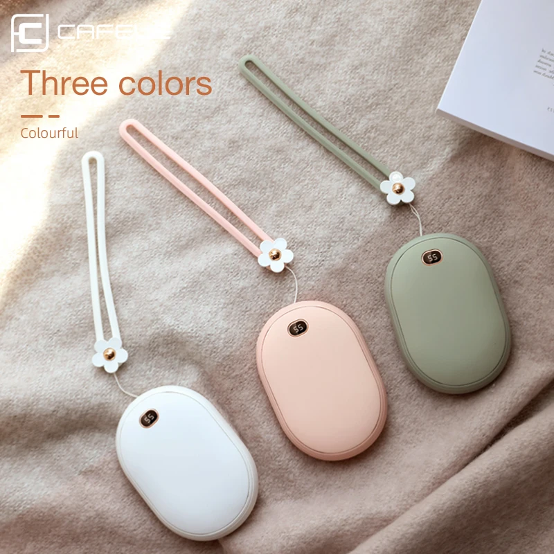 Cafele грелки для рук 10000 мАч Мобильный Внешний аккумулятор USB iPhone Samsung Xiaomi LED