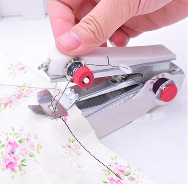 Домашняя мини ручная швейная машина портативная маленькая карманная рукоделие
