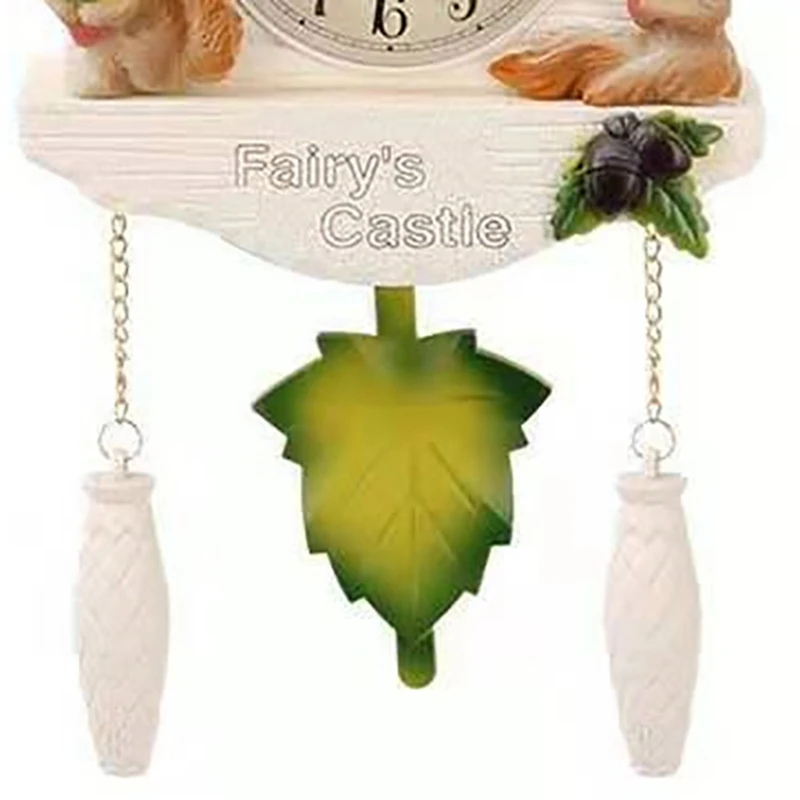 

Cute Bird Wall Clock Alarm Cuckoo Time Alarm Clocks with Round Gold Tray, Makeup Tray Organizer for Vanity,11.8 Inch