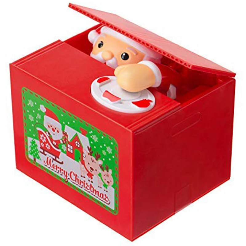 Акция-Рождественский подарок копилка для детей монета банка Санта день рождения