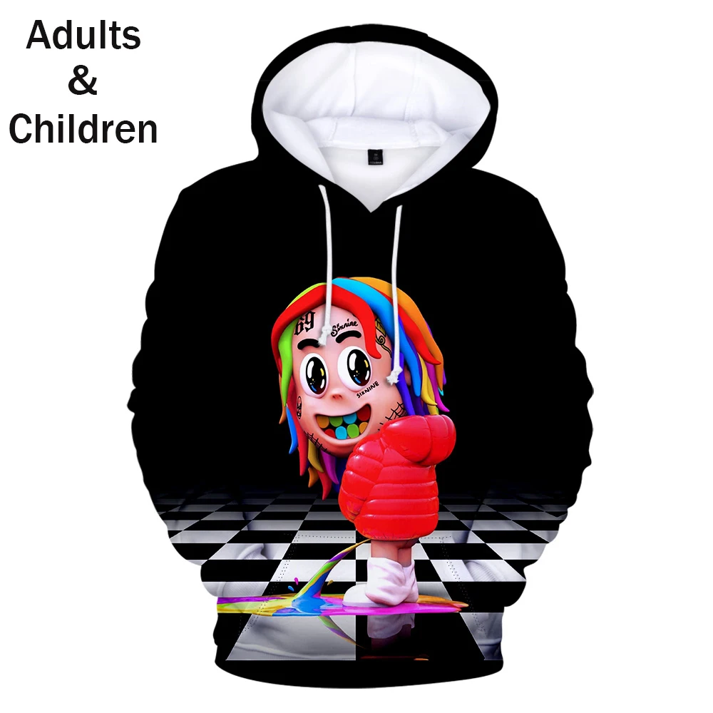 

New Design 3D Print 6IX9INE Hoodies Men Women Pullovers Tops Hip Hop Kids Hoodie Autumn 3D 6IX9INE Boys Girls Casual Sweatshirts