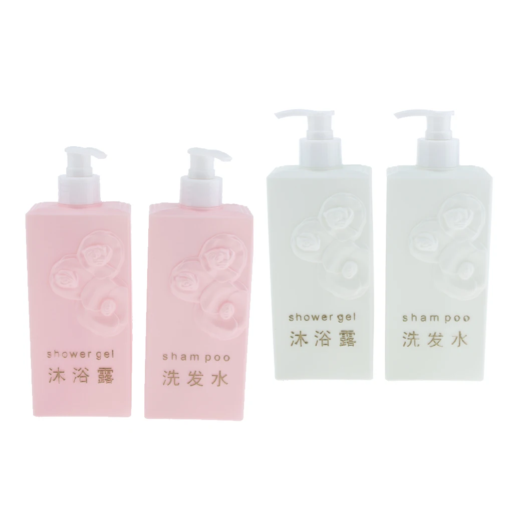 2x прочный Пластик пустой шампунь для геля и лосьона душа спрейер насоса бутылки