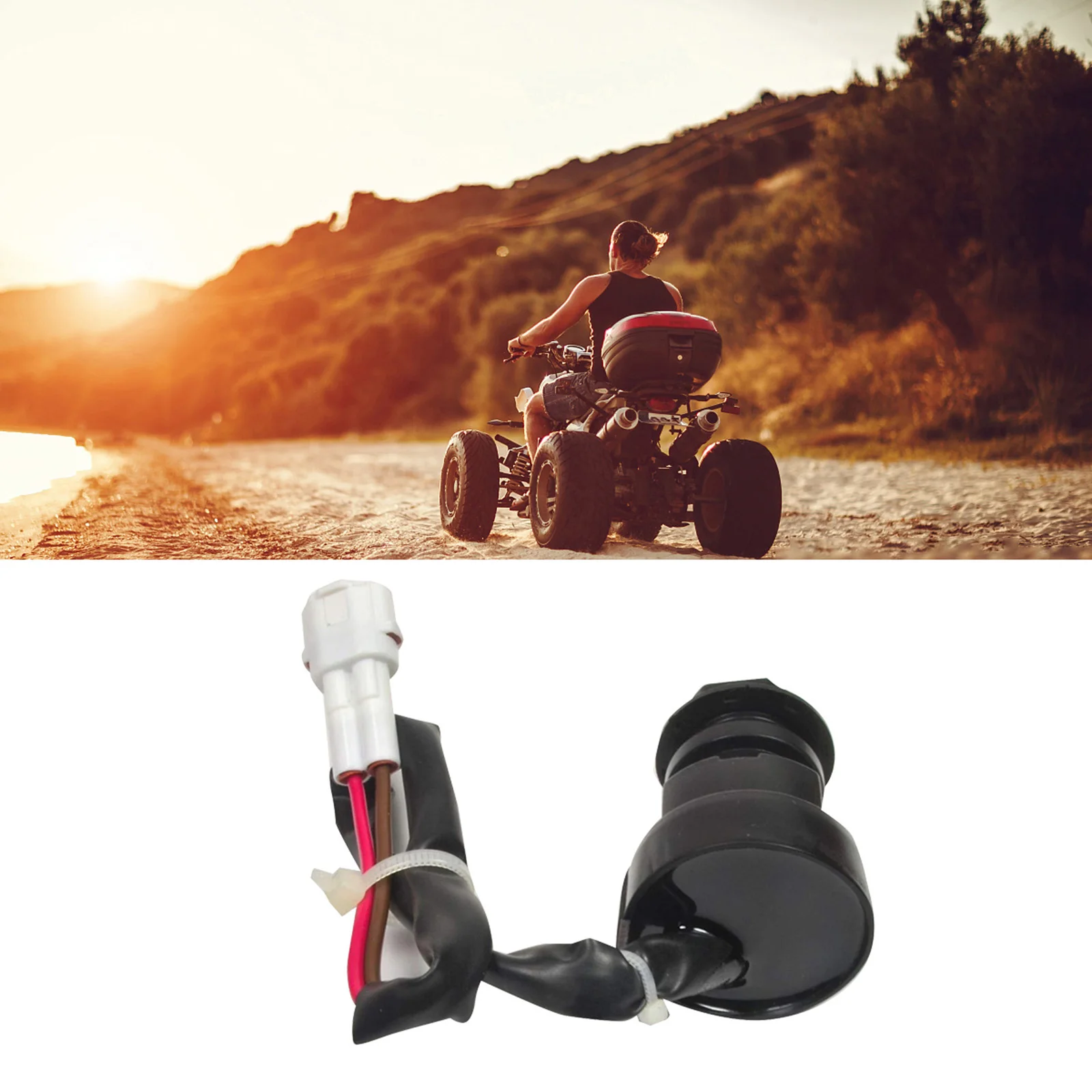 2 контактный ключ зажигания мотоцикла ATV подходит для Yamaha YFM 350 Bruin 660R 700R Raptor 350X