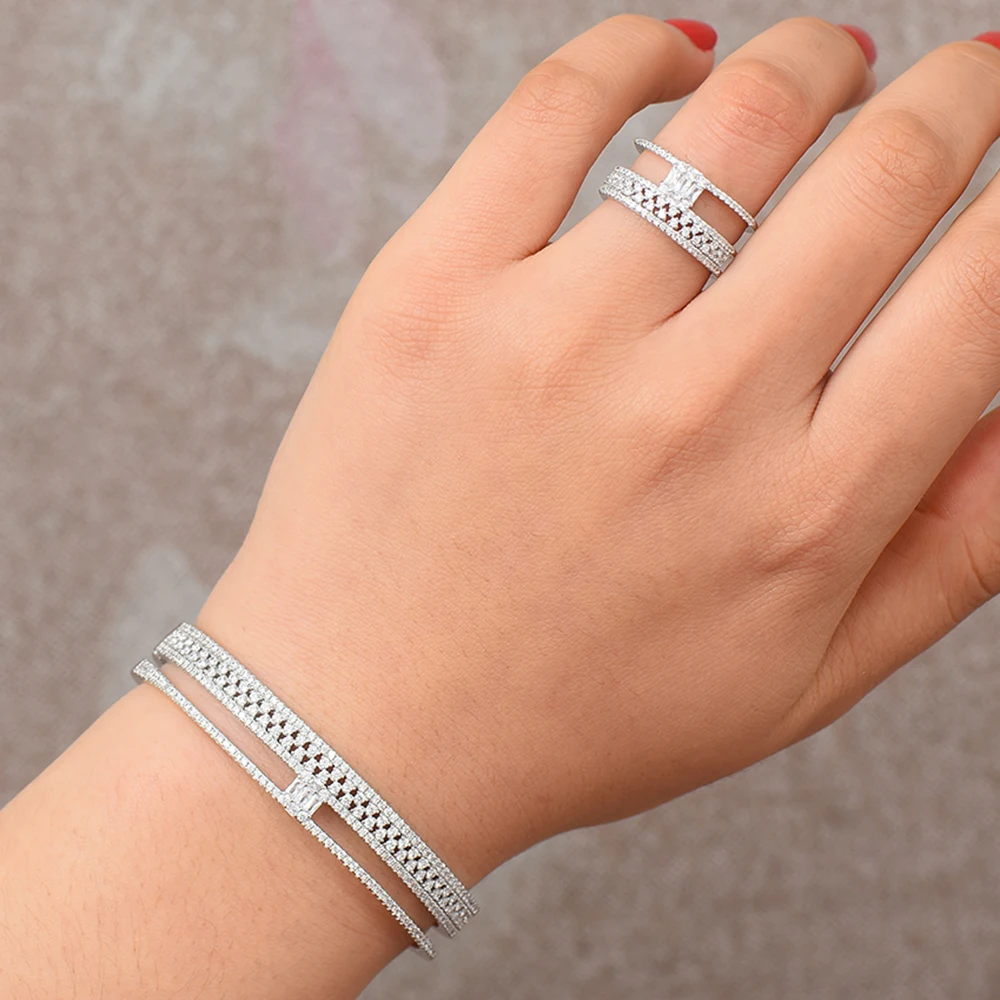 Missvikki Роскошные африканские нигерийские модные открытые кольца свадебные