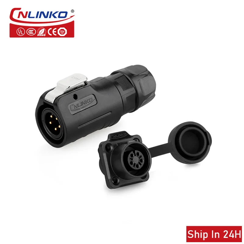 

Cnlinko LP12 M12 power connector 5.6.7.8pin plastic panel mount connector for aviation solar charging car medical free shipping
