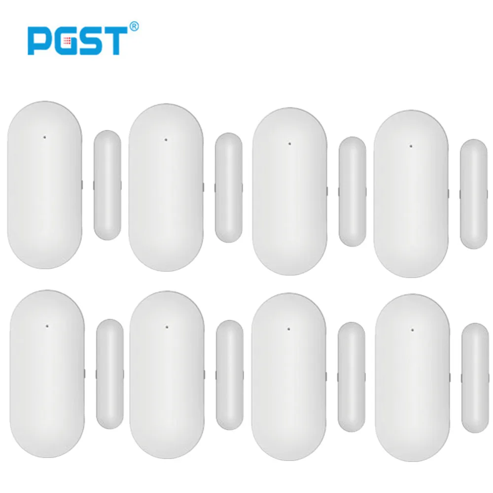 8pcs PGST датчик двери окна для всех 433mhz беспроводной домашней сигнализации безопасности умный датчик зазора для обнаружения открытой двери - Цвет: 8pcs