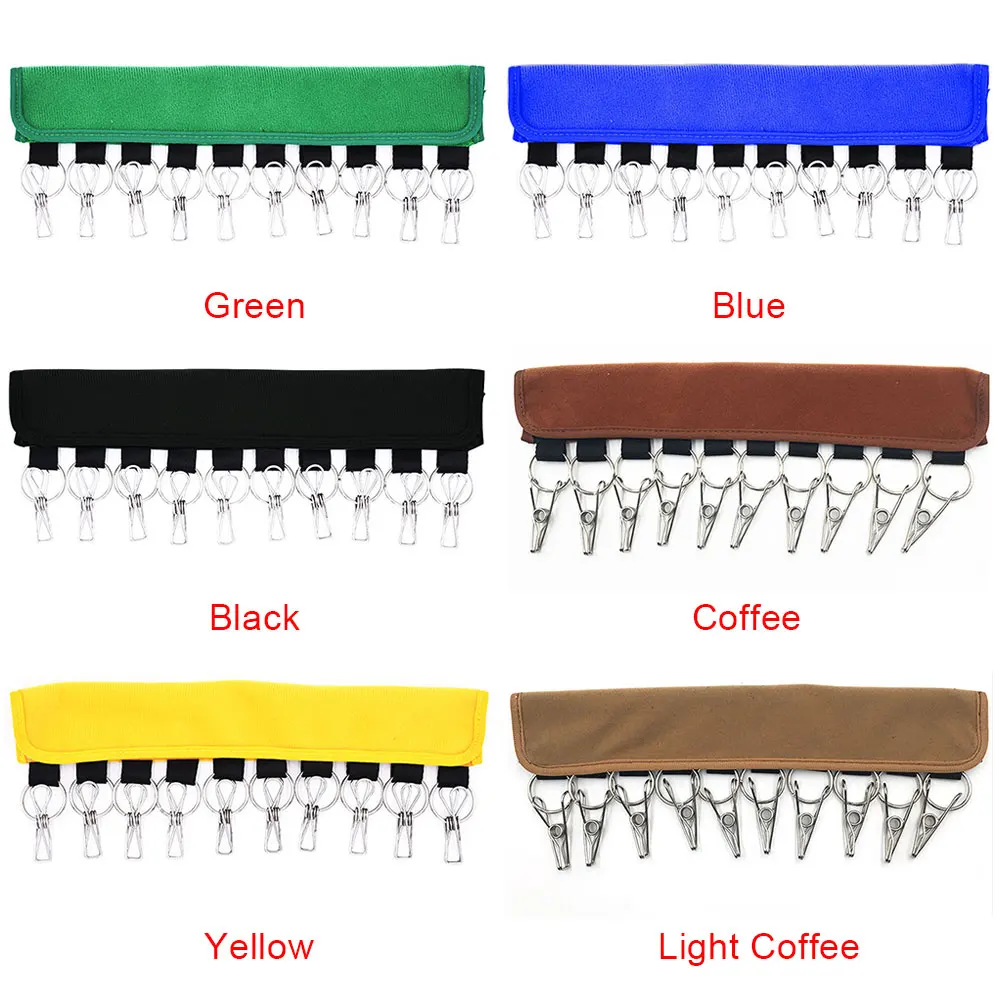 

10 Clips Door Holder Portable Foldable Organizer Travel Cap Closet Hanger System Storage Hat Rack Self Adhesive