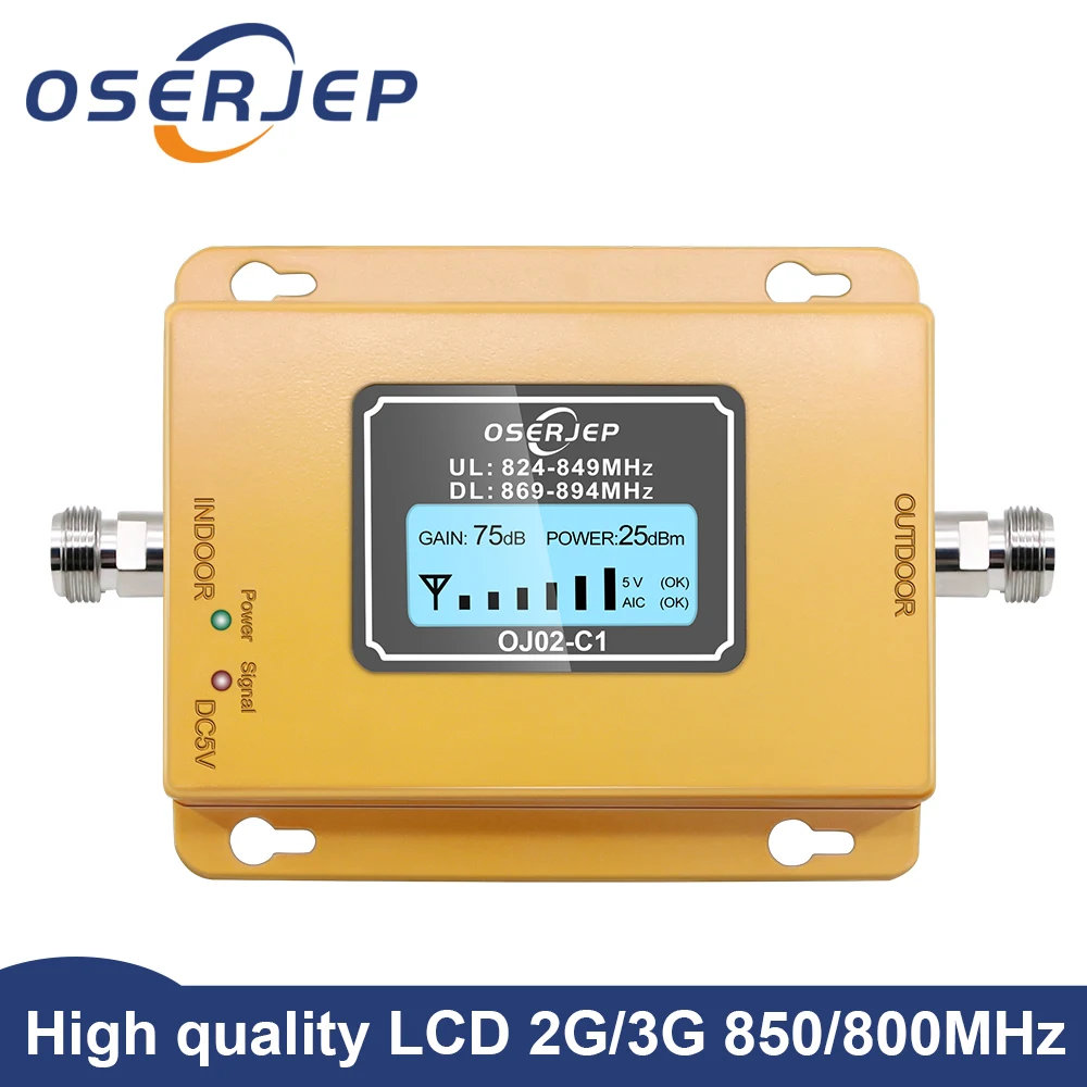 CDMA GSM репитер 850 МГц 70dB ЖК дисплей 2G 3G UMTS повторитель сигнала мобильного телефона