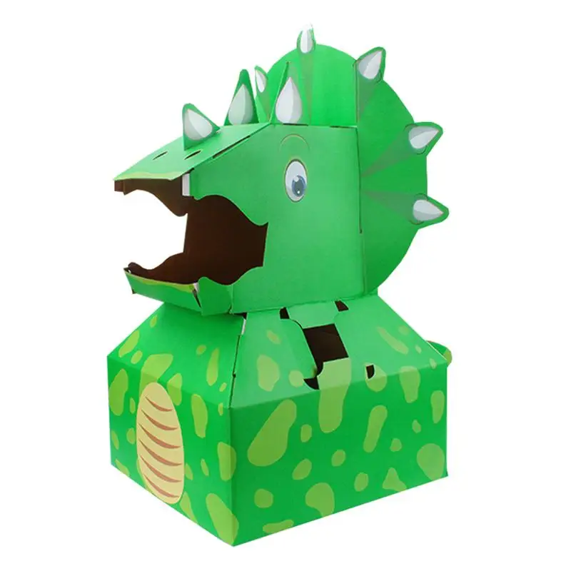 

1Pc DIY Dinosaur Model Material Carton Paper Clothes Kids Educational Plaything