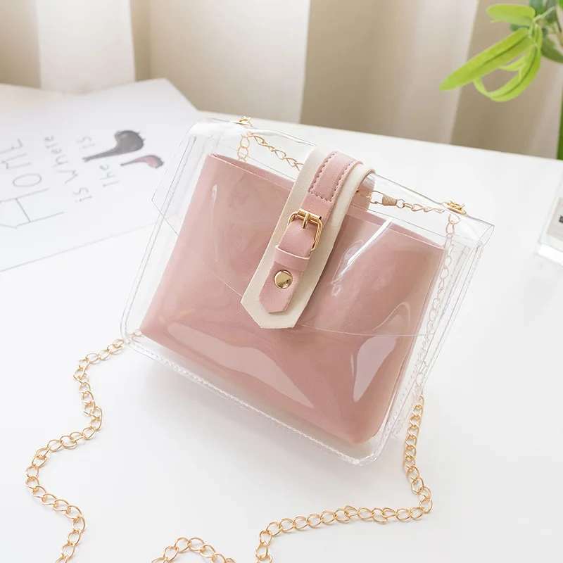 2021 Women's Transparent Jelly Bag Wholesale Single Shoulder Messenger Ladies Bags Small Bag Fashion Women Bag
