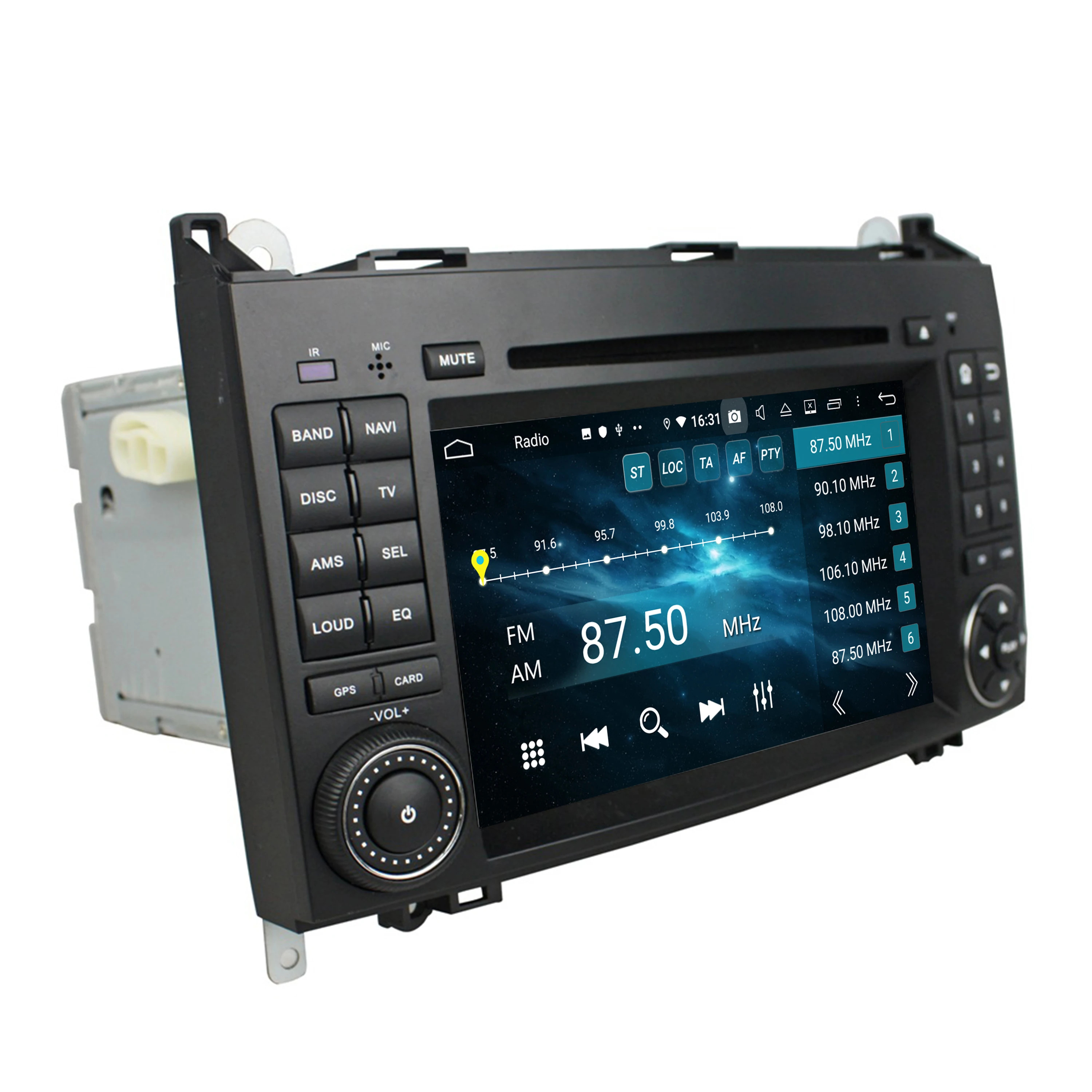 Автомобильный радиоприемник 7 дюймов 2 Din 6 ядер PX6 Android 9 0 для BENZ A-W169 Viano Vito