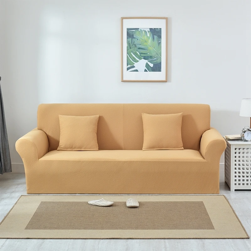 Вязаный жаккардовый толстый мягкий чехол для дивана спандекс стрейч