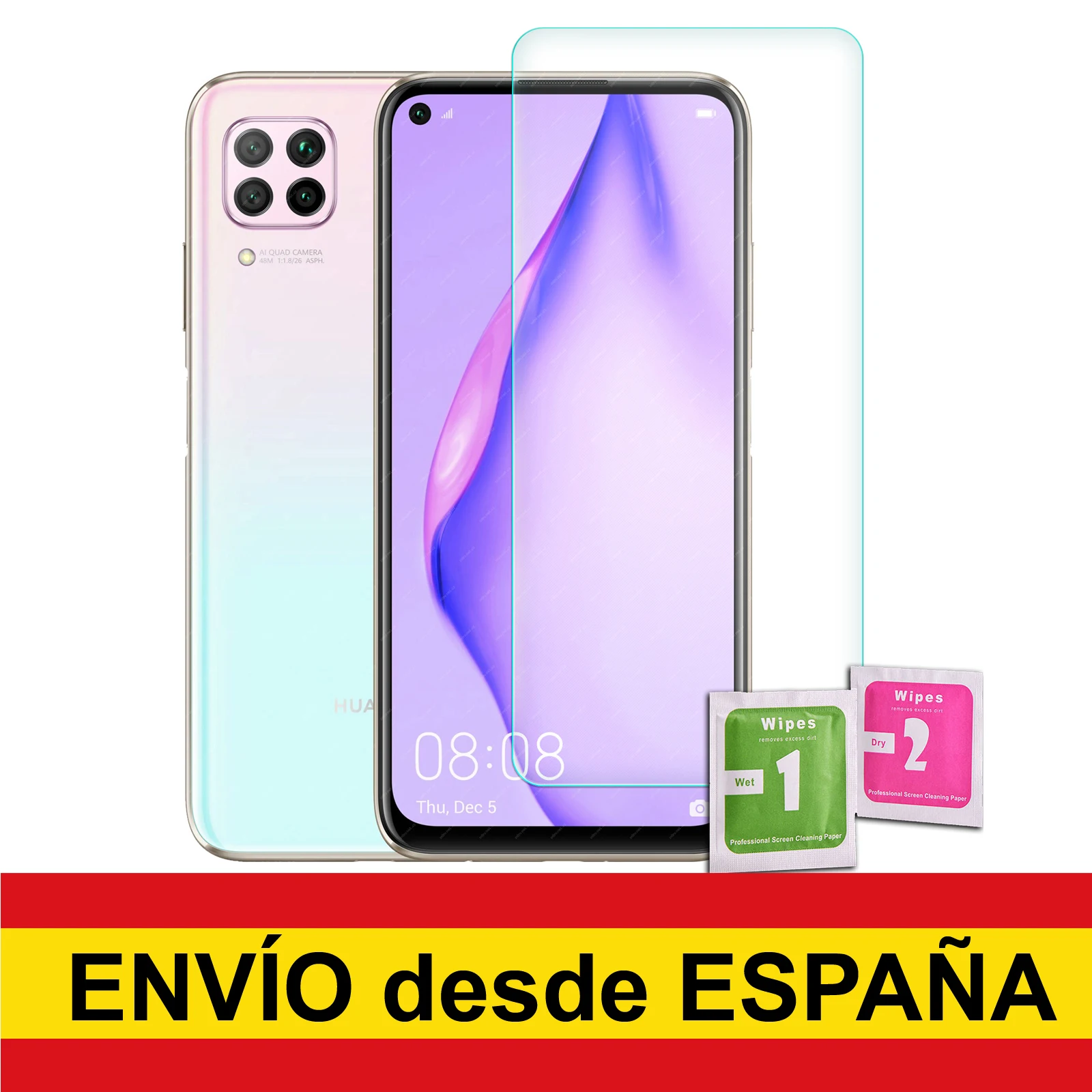 Закаленное стекло для защиты экрана HUAWEI P40 LITE 9H 0 33 мм Премиум-качества | Мобильные