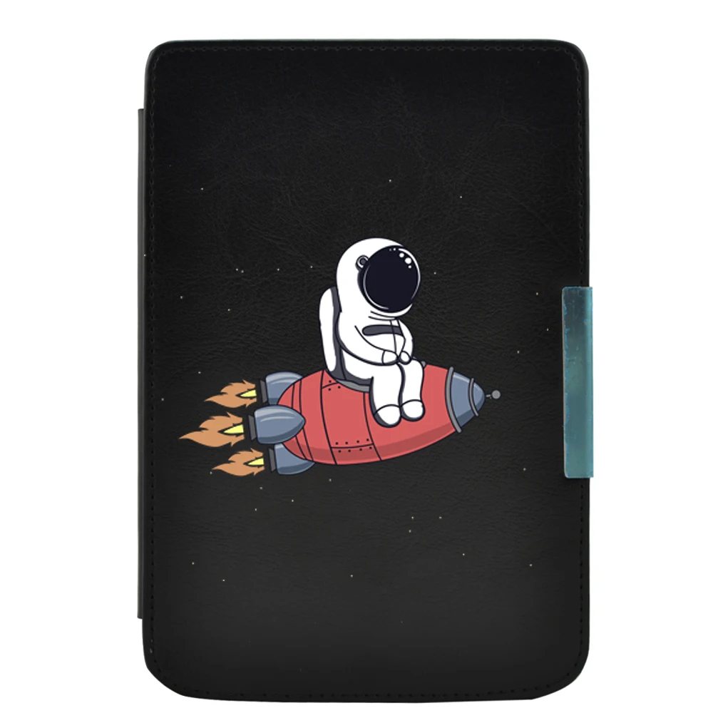 Чехол из искусственной кожи с принтом для pocket book touch lux 3 626 plus чехол для чтения книг+ Защитная пленка для экрана(также подходит для 614/615 plus/624/626