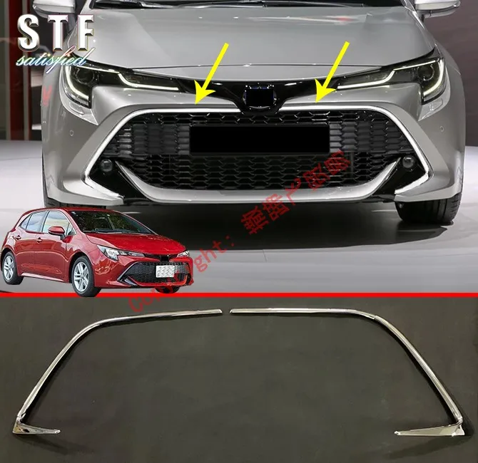 Хромированная накладка на передний бампер для Toyota Corolla хэтчбек Auris Sport 2019