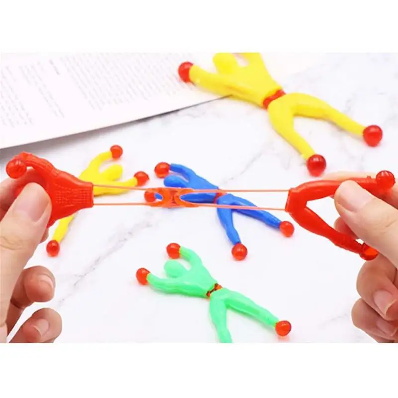 

30 Pcs Kids Children Stretchy Sticky Toy Funny Flexible Climb Men Sticky Wall Toy Climbing Flip Plastic Man Toy For Children