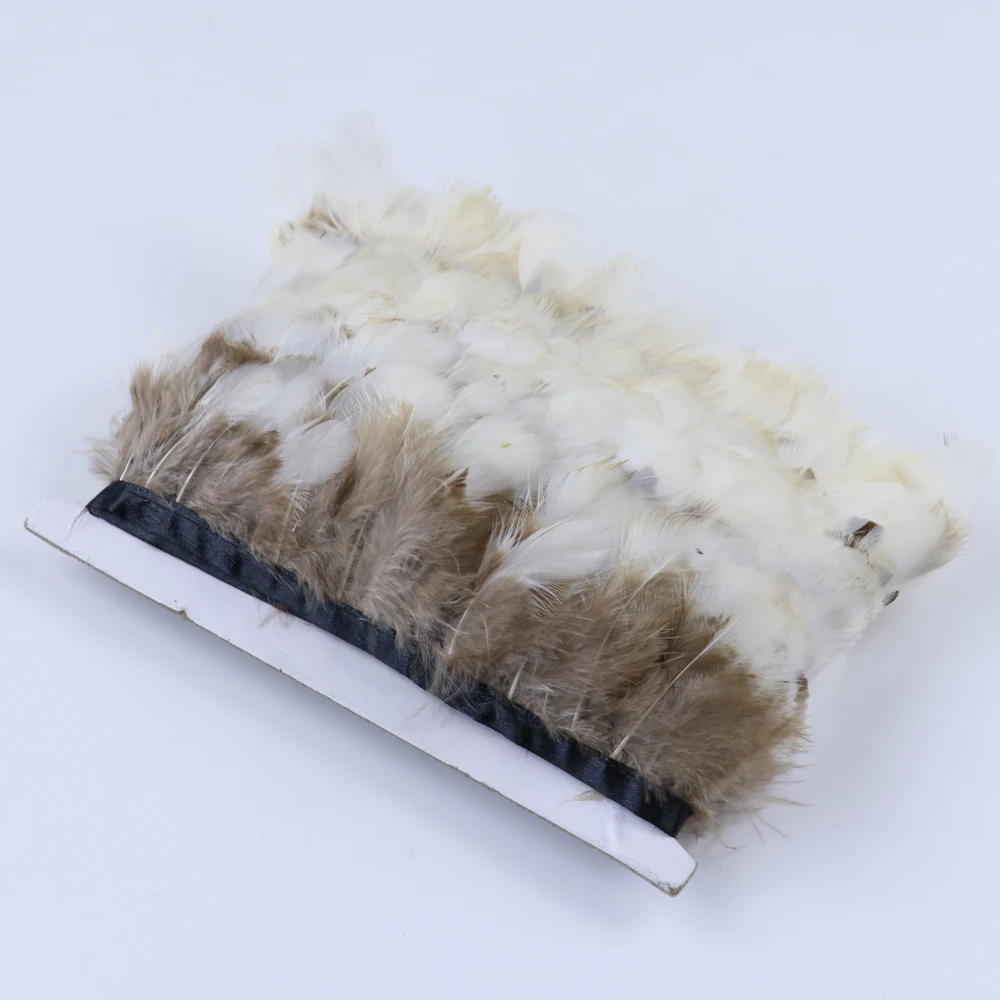Натуральные перья фазана лента с бахромой Редкие отделка украшение для платьев