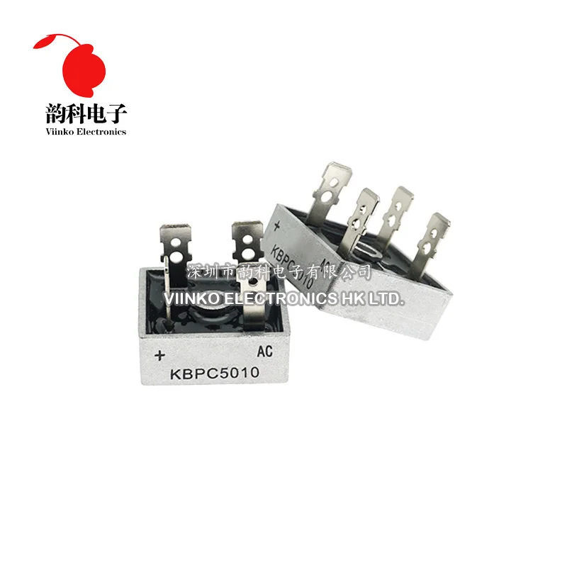 2 шт. KBPC5010 50A 1000 В диодный мост выпрямителя kbpc5010