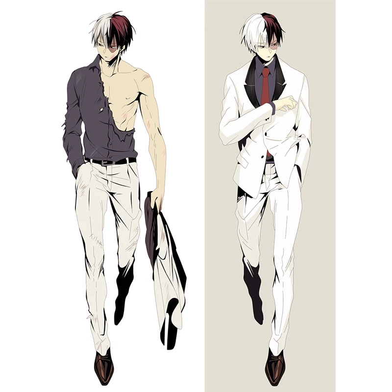 Мой герой Академия Katsuki Bakugou Todoroki Shouto Dakimakura обнимающая подушка для тела Чехол DIY