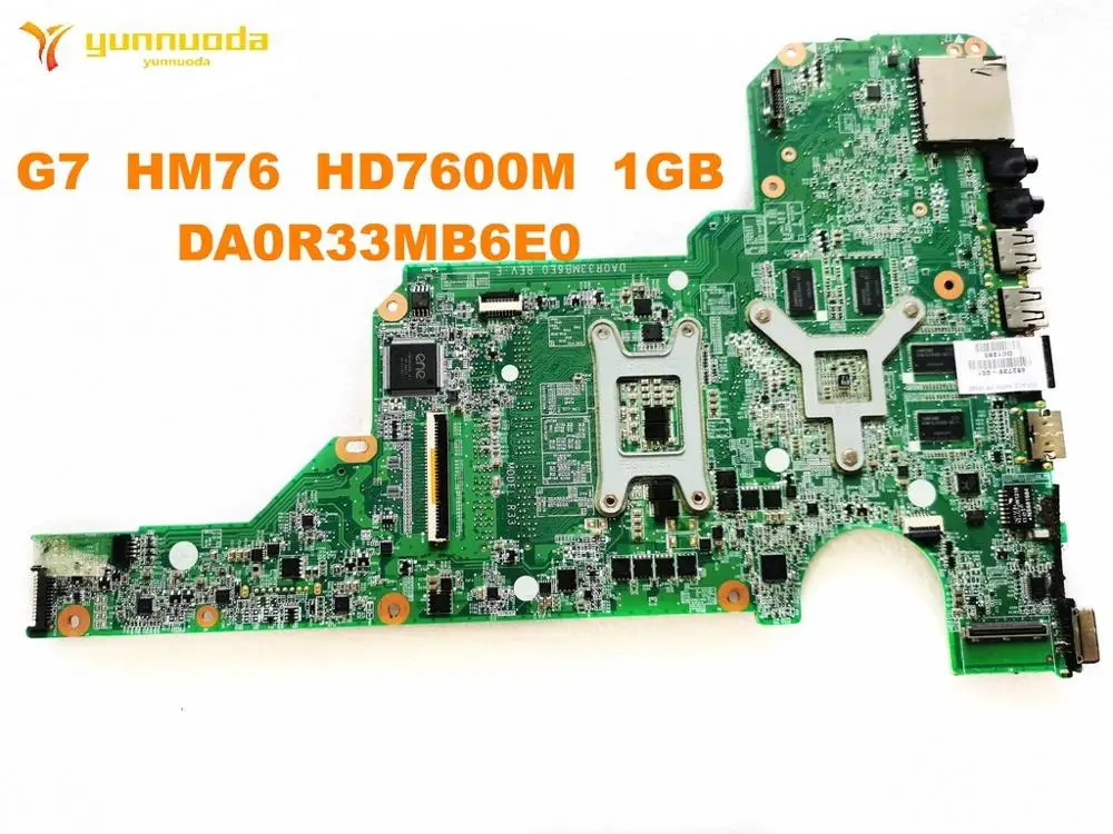 Original for HP G7 laptop motherboard HM76 HD7600M 1GB DA0R33MB6E0 tested good free shipping | Компьютеры и офис