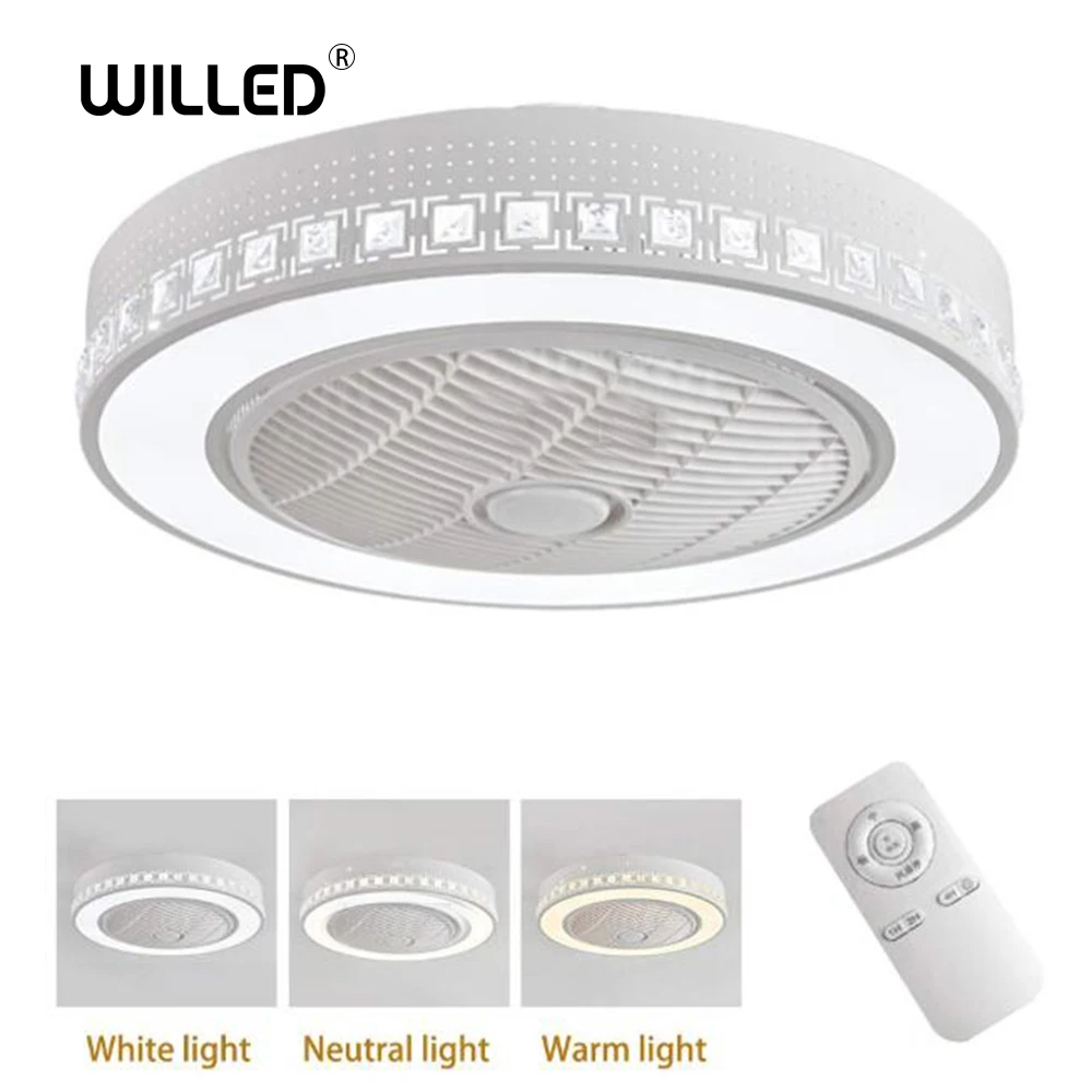 55 см светодиодный потолочный вентилятор светильник дистанционный пульт 2835 Чип 36