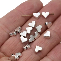 30pcs silver plated flower loose spacer beads for jewelry making beaded bracelet necklace accessories diy 76mm