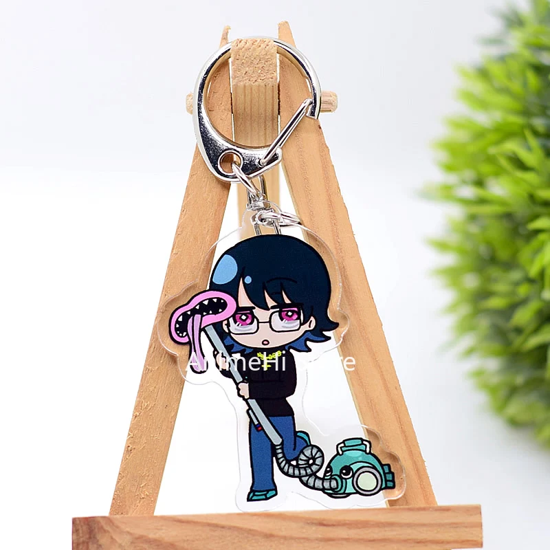 Anime HUNTER X HUNTER Keychain Figure Doll Nobunaga Hazama Shizuku Machi Chrollo Lucilfer Acrylic Keyring Bag Pendant for Gift