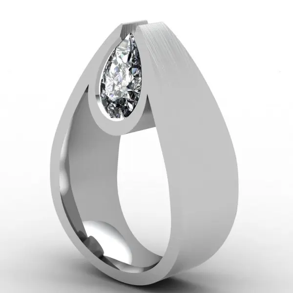 

Women's Fashion Rings silver plated Water Drop Shape with Stone Wedding Party Engagement Rings for Ladies Jewelry Accessories