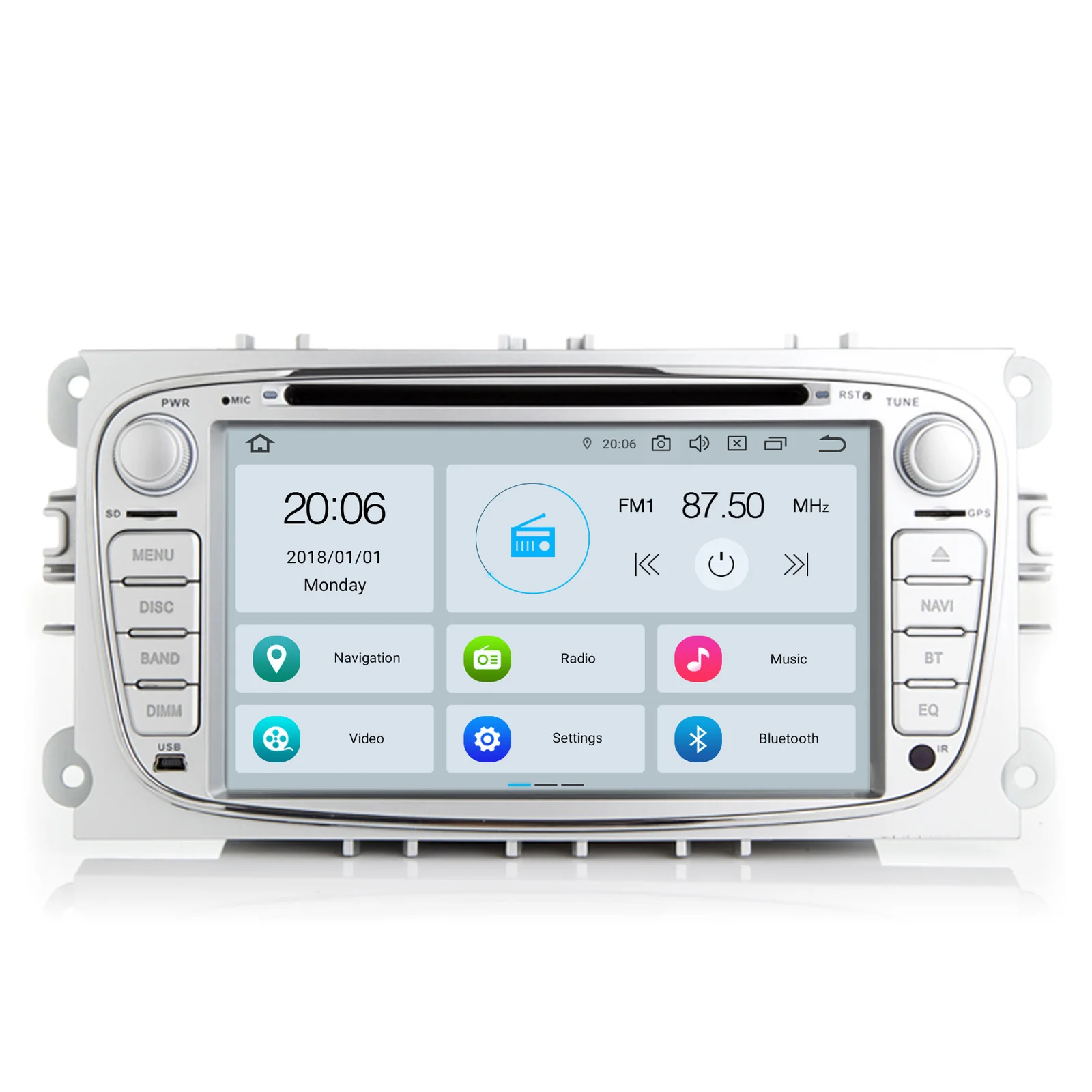 COIKA 7 &quot4 + 64G ram Android 9 0 система Автомагнитола стерео для Ford Focus Mondeo Galaxy gps Navi приемник