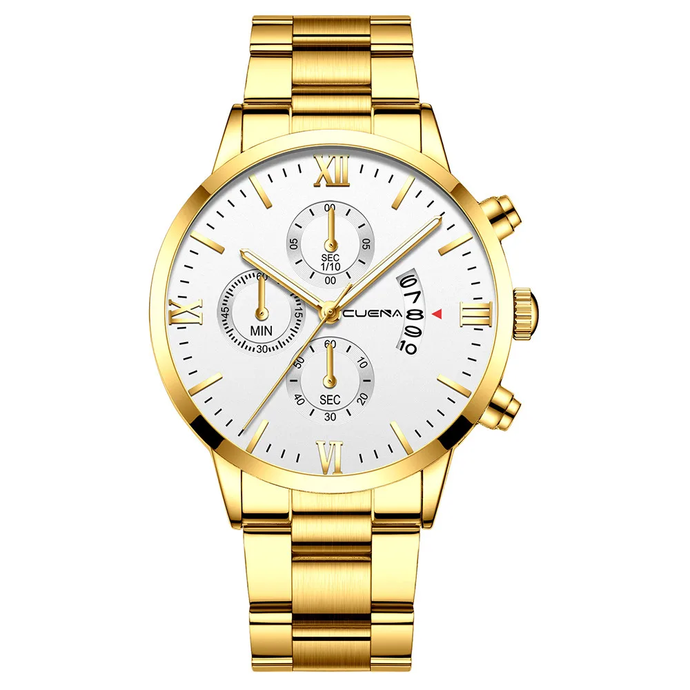 

Men's Business Steel Belt Quartz Wristwatches Luxury Watch Men Designer Brand Famous Sports Watch Male Waterproof Montre Homme