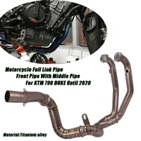 front link tubes silp on for ktm 790 until 2020 motorcycle titanium alloy exhaust muffler pipe system