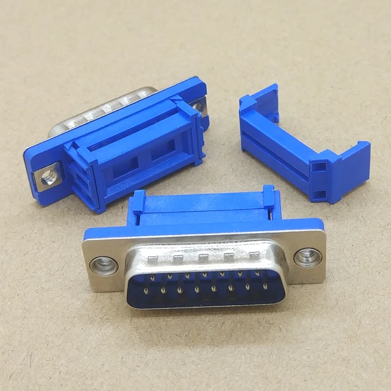 5 шт. DB15 15-контактный Штекерный параллельный обжимной соединитель IDC для плоского