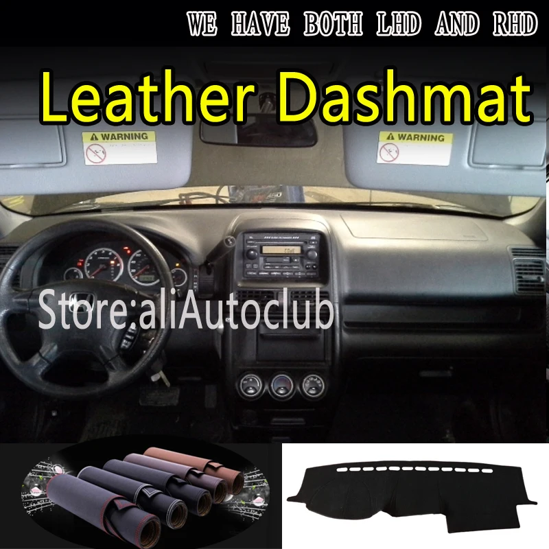 

For honda crv cr-v g2 2002 2003 2004 2006 Leather Dashmat Dashboard Cover Dash Mat Sunshade Carpet Car Styling auto accessories