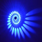 Современный минималистичный светодиодный настенный светильник, 3 Вт, спиральное бра KTV, энергосберегающий Декор