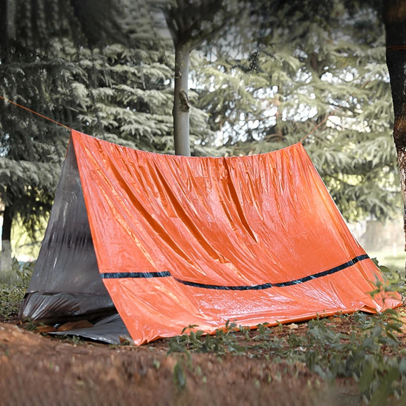 

Туристическая походная палатка, спальный мешок для экстренных ситуаций, выживания, одеяло для кемпинга, водонепроницаемое уличное теплое о...