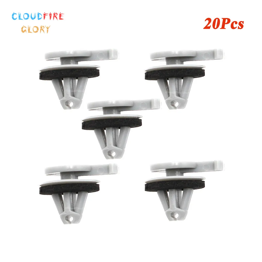 

CloudFireGlory 20 шт. передний ветрозащитный щит зажим для Land Rover LR3 2005-2009 LR4 2010-2016 Range Rover Sport 2006-2013