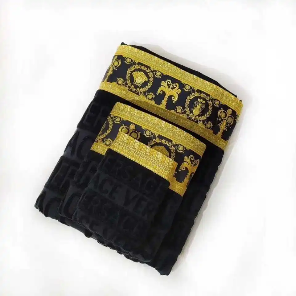 

Middle East Egypt imported cotton yarn three-piece bath towel towels bathroom coraline