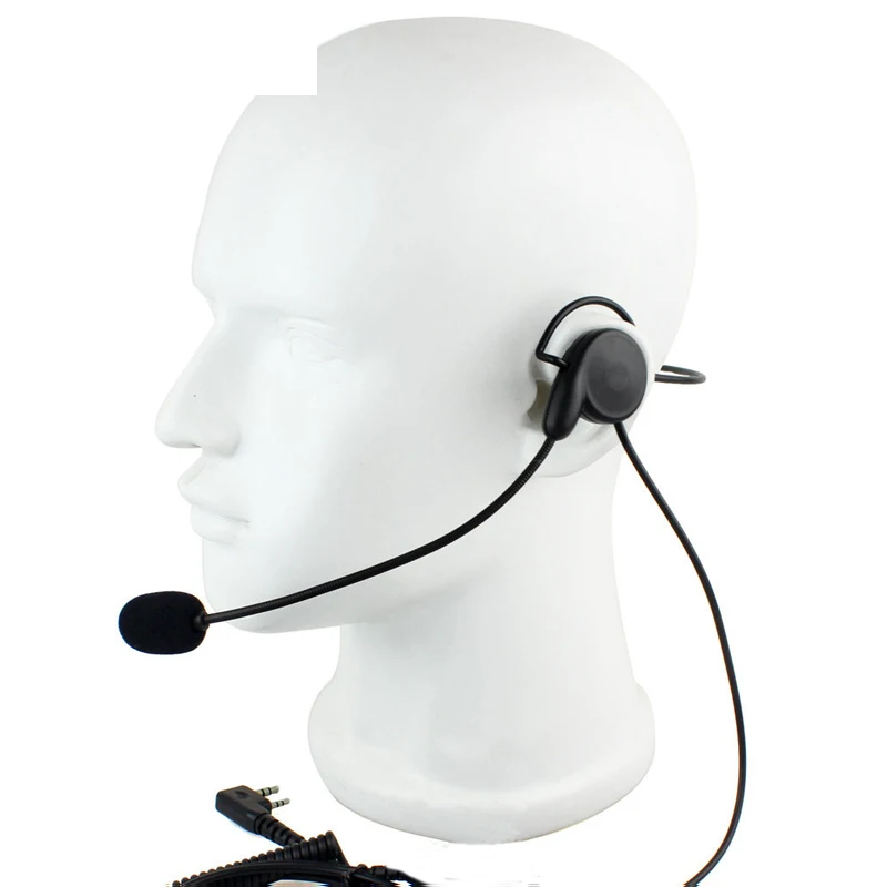 

Walkie Talkie Accessories for Baofeng Two-way Radio UV-5R UV-B5 BF-888S GT-3 BF-UVB2 Plus 2-pin Portable Headset Microphone PTT