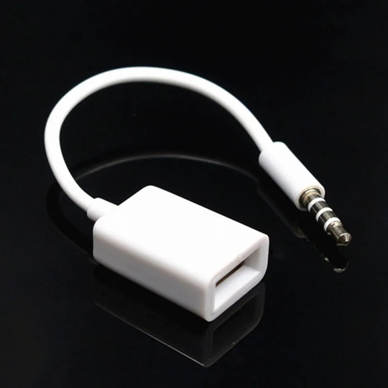 Cars SUV Accessories MP3 3.5mm Male AUX Audio Plug Jack To USB 2.0 Female Converter Cable Cord | Автомобили и мотоциклы