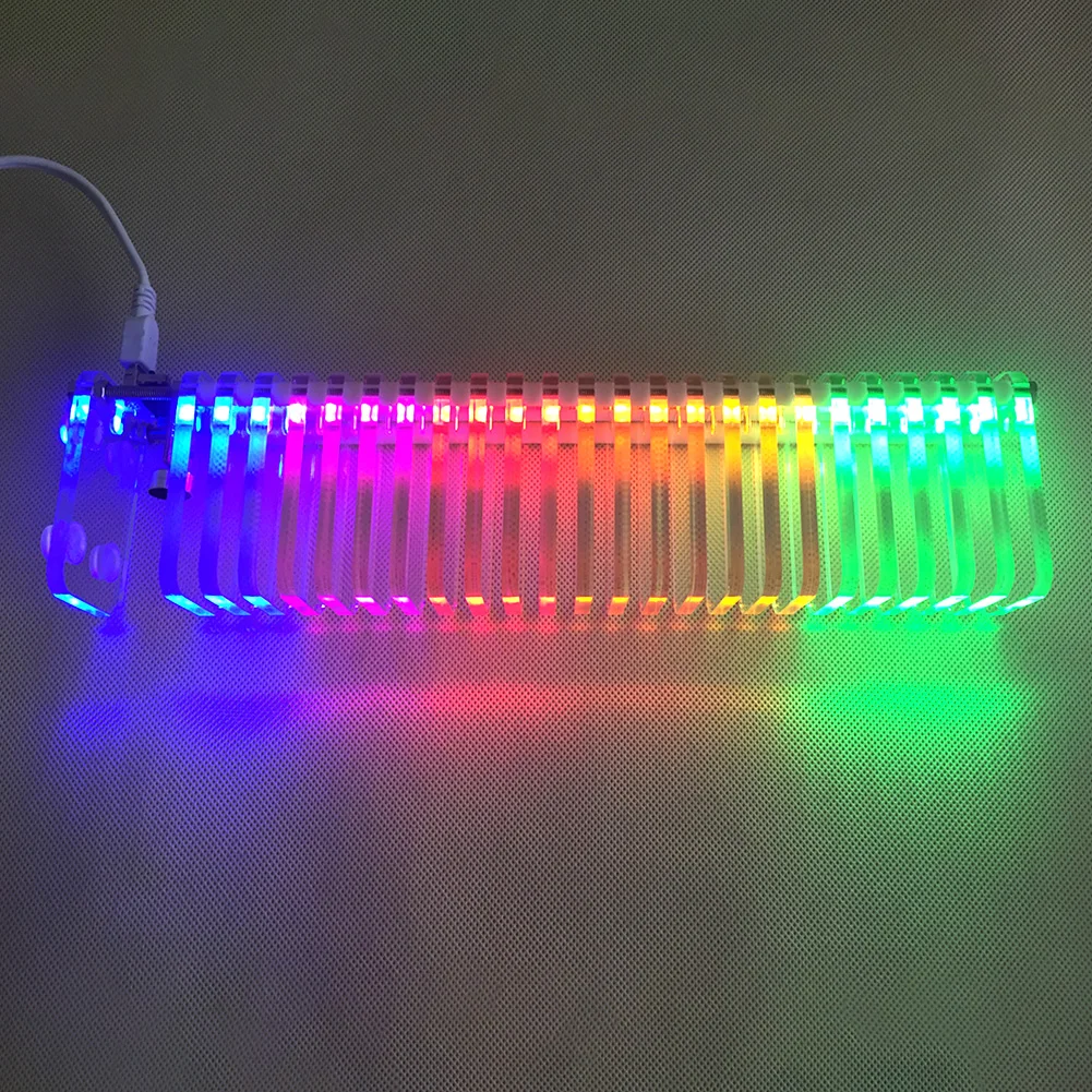 Kopen Kolom Praktische Vu Toren Led Muziek Niveau Display Professionele Fantasy Crystal Cube Sound Control Audio Home Diy Theater Kit