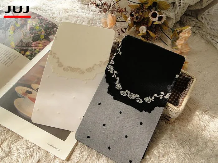 2201 Hot Sale Sexy Women Ladies Girls Jacquard Single Covering Yarn Tights Dot Stockings Mock Liner Sneake Lace Lolita Pantyhose